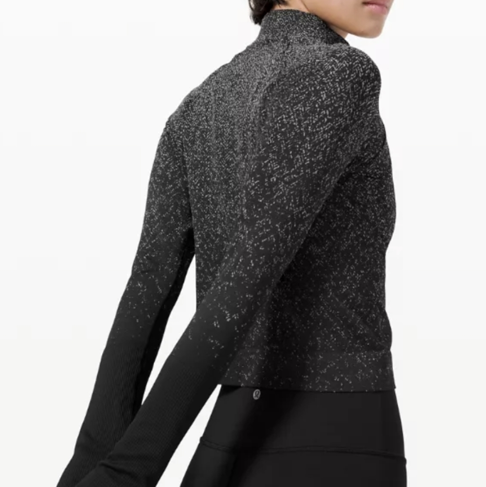 Lululemon Rest Less 1/2 zip crop top